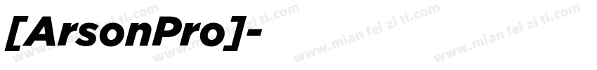 [ArsonPro]字体转换